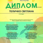 ТЕЛИЧКО СВІТЛАНА ВАСИЛІВНА